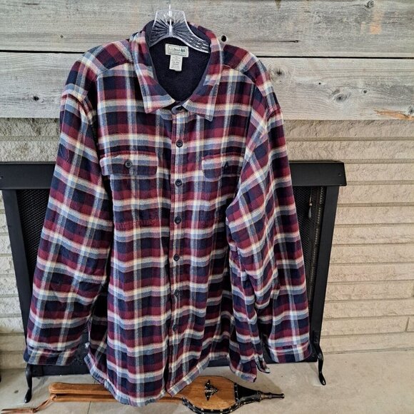 LL Bean Men's XXL Chore Coat Barn Shacket Heavy Winter Gorpcore Fleece Lined - Picture 1 of 10